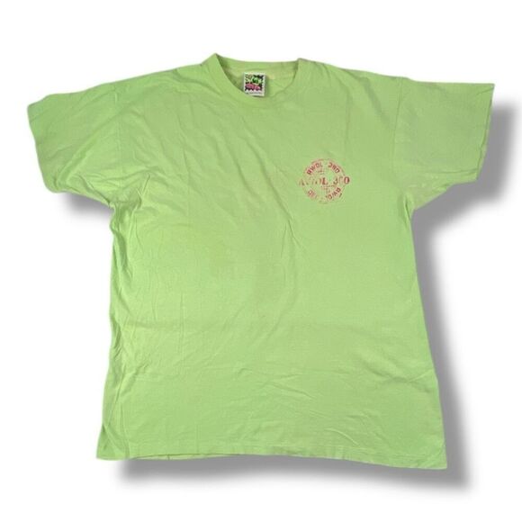 Vintage AWOL Green Single Stitch T-Shirt One Size Extra Large - Picture 1 of 8